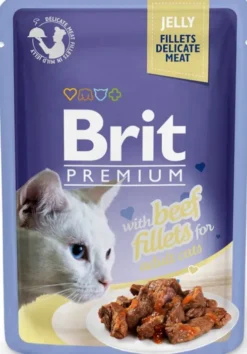 Brit Premium Adult Beef Fillets JELLY Mokra Karma dla kota op. 85g