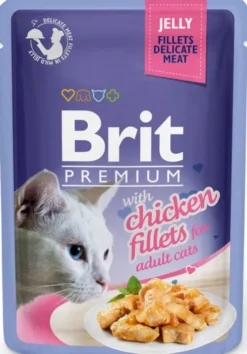 Brit Premium Adult Chicken Fillets JELLY Mokra Karma dla kota op. 85g PAKIET 24szt.