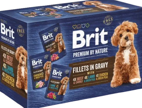 Brit Premium Adult Fillets in Gravy Multipack Mokra Karma dla psa op.12x85g
