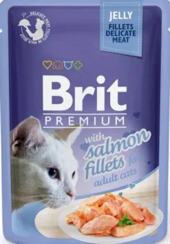 Brit Premium Adult Salmon Fillets JELLY Mokra Karma dla kota op. 85g