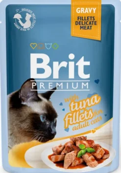 Brit Premium Adult Tuna Fillets GRAVY Mokra Karma dla kota op. 85g PAKIET 24szt.