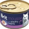 Brit Premium by Nature Cat Mousse Poultry heart Mokra Karma dla kota op. 85g