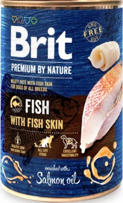 Brit Premium by Nature Fish with Fish Skin Mokra Karma dla psa op. 400g Pakiet 6szt.