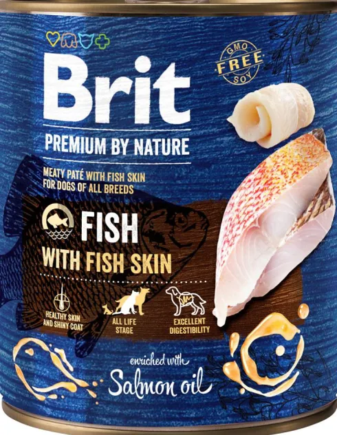 Brit Premium by Nature Fish with Fish Skin Mokra Karma dla psa op. 800g
