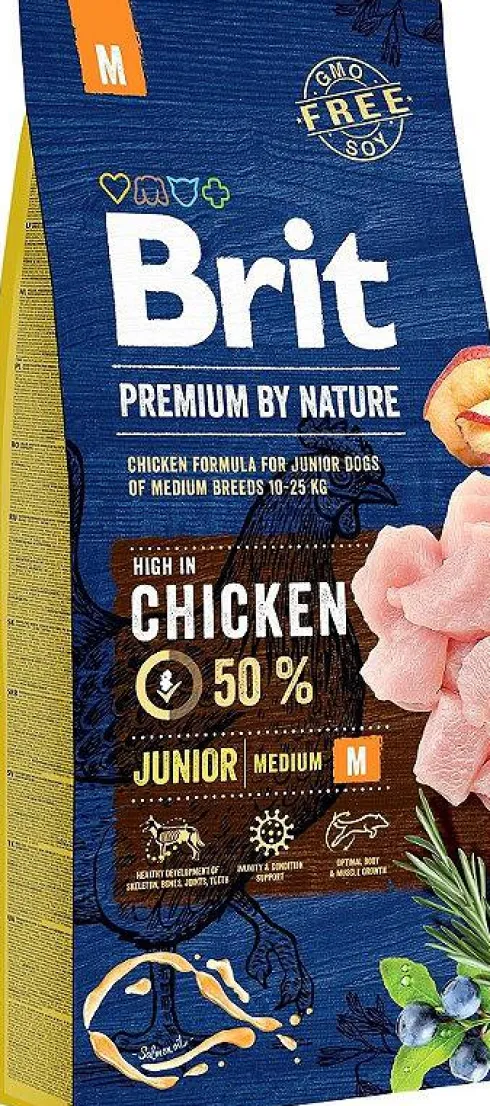 Brit Premium by Nature Junior Medium Sucha Karma dla szczeniaka op. 2x15kg MEGA-PAK