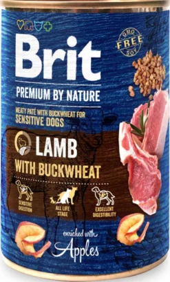 Brit Premium by Nature Lamb with Buckwheat Mokra Karma dla psa op. 400g Pakiet 6szt.