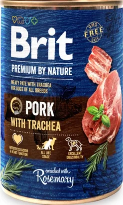 Brit Premium by Nature Pork with Trachea Mokra Karma dla psa op. 400g