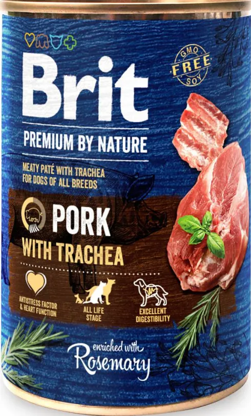 Brit Premium by Nature Pork with Trachea Mokra Karma dla psa op. 400g