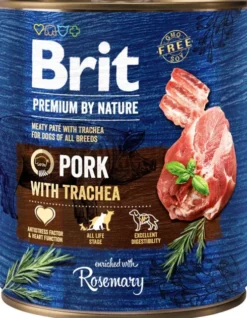 Brit Premium by Nature Pork with Trachea Mokra Karma dla psa op. 800g