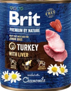 Brit Premium by Nature Turkey with Liver Mokra Karma dla szczeniaka op. 800g