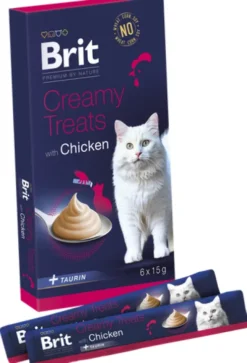 Brit Premium Creamy Treats with Chicken Przysmak dla kota op. 6x15g