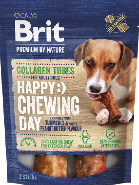 Brit Premium Happy Chewing Day Collagen Tubes Przysmak dla psa op. 2szt.