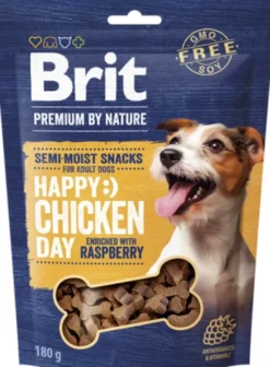 Brit Premium Happy Snacks Chicken with Raspberry Przysmak dla psa op. 180g