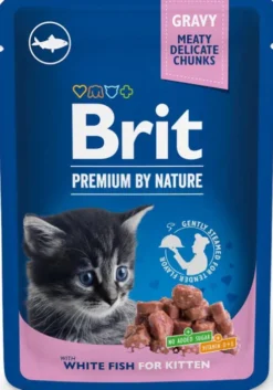 Brit Premium Kitten White Fish Chunks Mokra Karma dla kociąt op. 100g