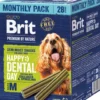 Brit Premium Monthly Pack Happy Snacks Dental Przysmak dla psa rozm. M op. 28szt.+ Brit Training Snack Small op. 200g