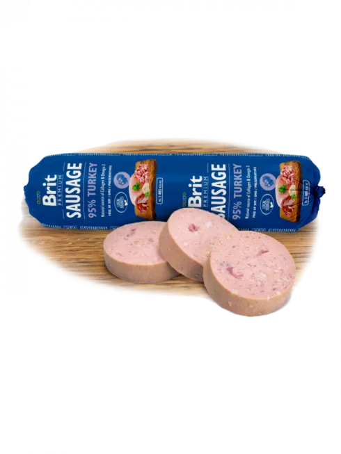 Brit Premium Sausage Adult Turkey Mokra Karma dla psa op. 800g