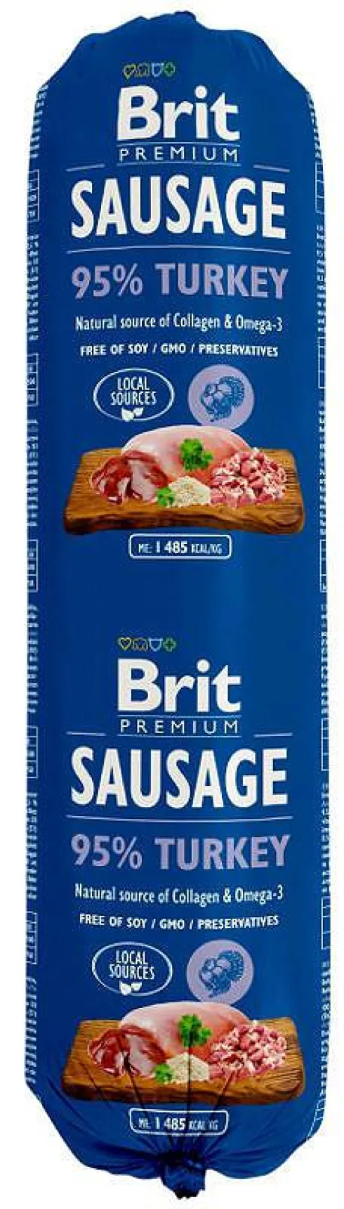 Brit Premium Sausage Adult Turkey Mokra Karma dla psa op. 800g