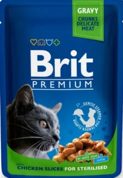 Brit Premium Sterilised Chicken Chunks Mokra Karma dla kota op. 100g