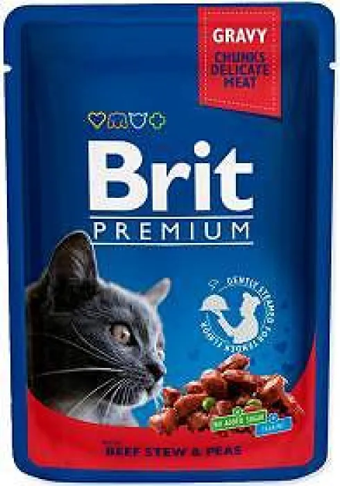 Brit Premium Value Pack Adult Cats Delicate Chunks in Gravy Mokra Karma dla kota op. 40x100g
