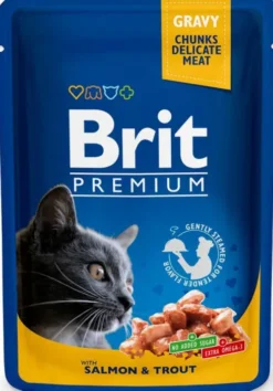 Brit Premium Value Pack Adult Cats Delicate Chunks in Gravy Mokra Karma dla kota op. 40x100g