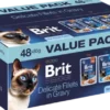 Brit Premium Value Pack Adult Cats Delicate Fillets in Gravy Mokra Karma dla kota op. 48x85g