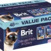 Brit Premium Value Pack Sterilised Cat Delicate Fillets in Gravy Mokra Karma dla kota op. 48x85g