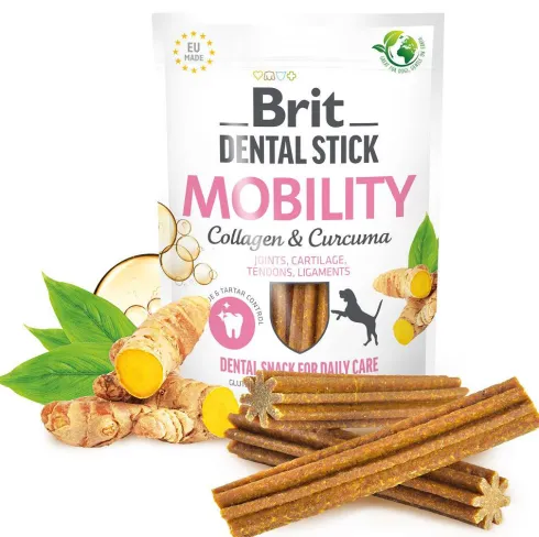 Brit Przysmak Dental Stick Mobility Collagen&Curcuma dla psa op. 251g