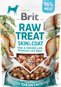 Brit Przysmak Raw Treat Skin&Coat Fish&Chicken dla psa op. 40g