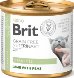 Brit Veterinary Diet Diabetes Lamb&Pea Mokra Karma dla kota op. 200g