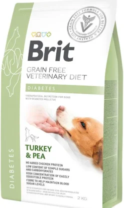 Brit Veterinary Diet Diabetes Turkey&Pea Sucha Karma dla psa op. 2kg