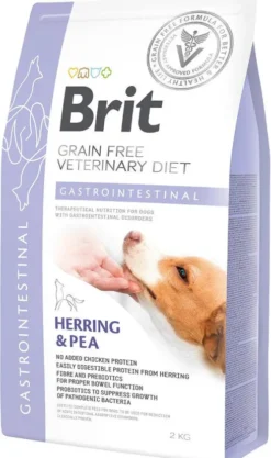 Brit Veterinary Diet Gastrointestinal Herring&Pea Sucha Karma dla psa op. 2kg Pakiet 6szt. [12kg]