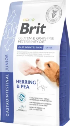 Brit Veterinary Diet Gastrointestinal JUNIOR Herring&Pea Sucha Karma dla psa op. 6kg