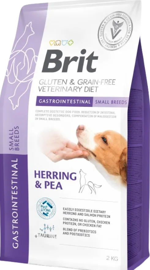 Brit Veterinary Diet Gastrointestinal SMALL Herring&Pea Sucha Karma dla psa op. 2kg