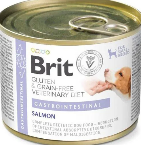 Brit Veterinary Diet Gastrointestinal Salmon Mokra Karma dla psa op. 200g