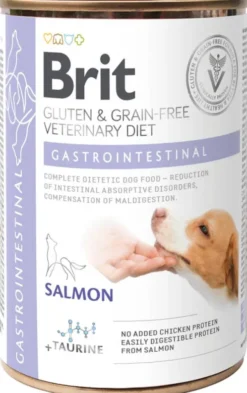 Brit Veterinary Diet Gastrointestinal Salmon Mokra Karma dla psa op. 400g Pakiet 6szt.