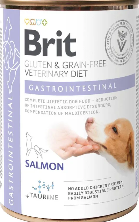 Brit Veterinary Diet Gastrointestinal Salmon Mokra Karma dla psa op. 400g Pakiet 6szt.