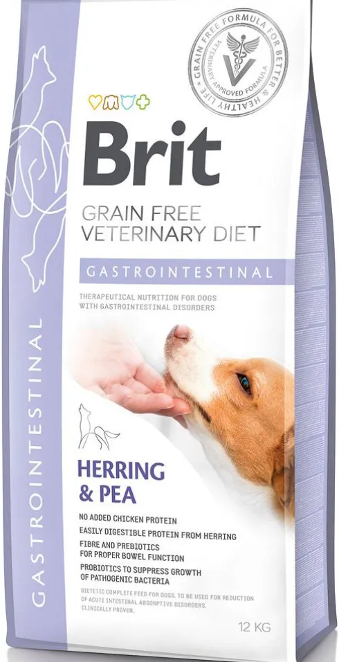 Brit Veterinary Diet Gastrointestinal Herring&Pea Sucha Karma dla psa op. 12kg