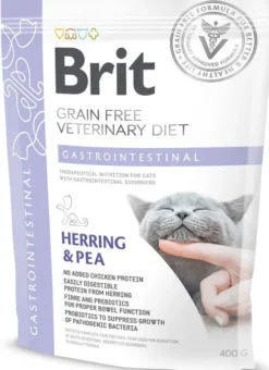 Brit Veterinary Diet Gastrointestinal Herring&Pea Sucha Karma dla kota op. 400g