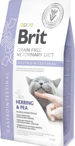 Brit Veterinary Diet Gastrointestinal Herring&Pea Sucha Karma dla kota op. 5kg