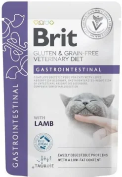 Brit Veterinary Diet Gastrointestinal Lamb Mokra Karma dla kota op. 85g SASZETKA