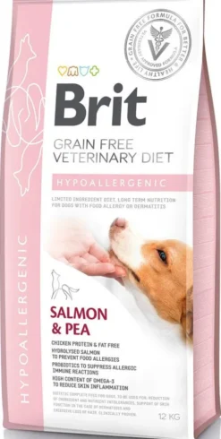 Brit Veterinary Diet Hypoallergenic Salmon&Pea Sucha Karma dla psa op. 12kg