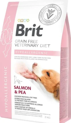 Brit Veterinary Diet Hypoallergenic Salmon&Pea Sucha Karma dla psa op. 2kg