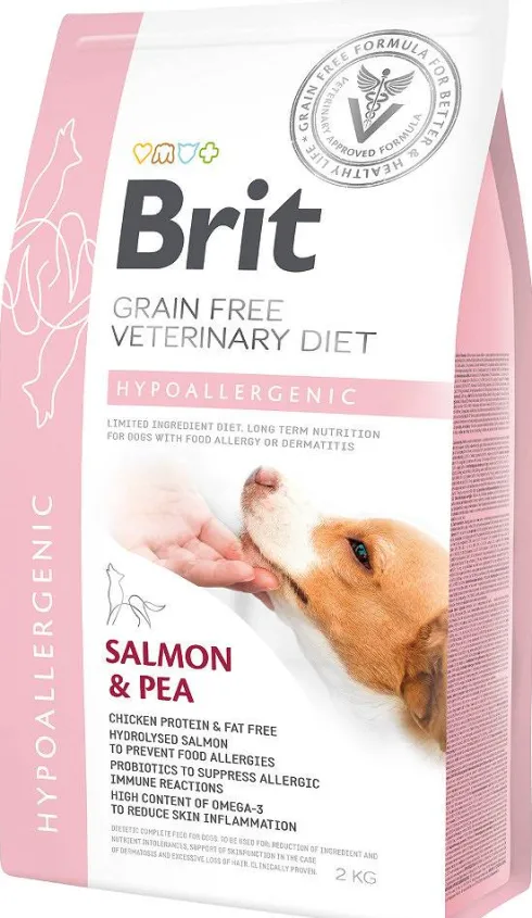 Brit Veterinary Diet Hypoallergenic Salmon&Pea Sucha Karma dla psa op. 2kg