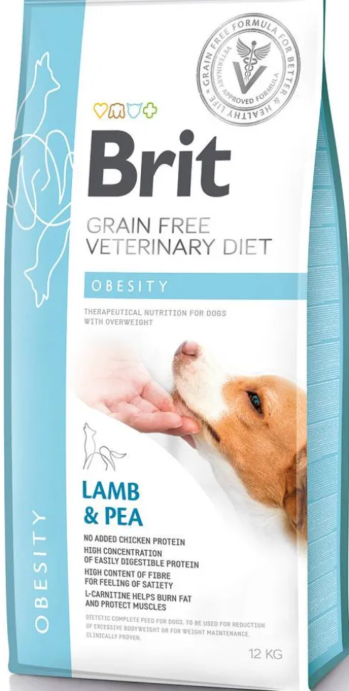 Brit Veterinary Diet Obesity Lamb&Pea Sucha Karma dla psa op. 12kg