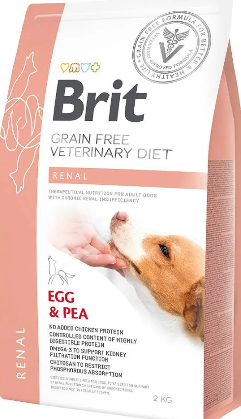 Brit Veterinary Diet Renal Egg&Pea Sucha Karma dla psa op. 2kg