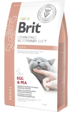 Brit Veterinary Diet Renal Egg&Pea Sucha Karma dla kota op. 2kg