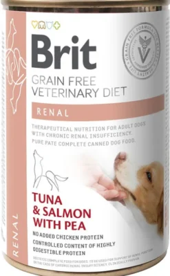Brit Veterinary Diet Renal Tuna&Salmon&Pea Mokra Karma dla psa op. 400g