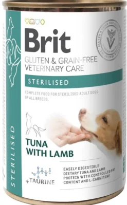 Brit Veterinary Diet Sterilised Tuna&Lamb Mokra Karma dla psa op. 400g Pakiet 6szt.