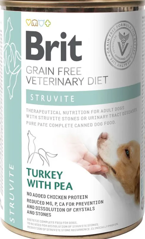 Brit Veterinary Diet Struvite Turkey&Pea Mokra Karma dla psa op. 400g