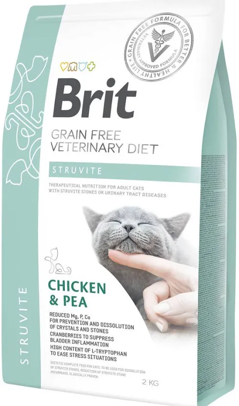 Brit Veterinary Diet Struvite Chicken&Pea Sucha Karma dla kota op. 2kg